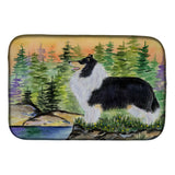 Caroline'S Treasures Collie Dish Drying Mat, 14 X 21, Multicolor