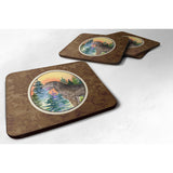 Caroline'S Treasures Ss8205Fc Irish Wolfhound Foam Coasters (Set Of 4), 3.5 H X 3.5 W, Multicolor