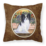 Caroline'S Treasures Ss8210Pw1414 Papillon Decorative Canvas Fabric Pillow, Large, Multicolor