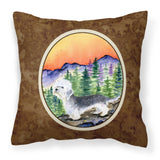 Caroline'S Treasures Ss8222Pw1414 Dandie Dinmont Terrier Decorative Canvas Fabric Pillow, Large, Multicolor
