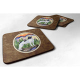 Caroline'S Treasures Ss8224Fc Rat Terrier Foam Coasters (Set Of 4), 3.5 H X 3.5 W, Multicolor