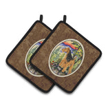 Caroline'S Treasures Lakeland Terrier Pair Of Pot Holders Ss8228Pthd, 7.5Hx7.5W, Multicolor