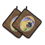 Caroline'S Treasures Cane Corso Pair Of Pot Holders Ss8233Pthd, 7.5Hx7.5W, Multicolor