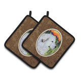 Caroline'S Treasures Great Pyrenees Pair Of Pot Holders Ss8236Pthd, 7.5Hx7.5W, Multicolor