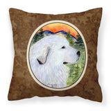 Caroline'S Treasures Ss8236Pw1414 Great Pyrenees Decorative Canvas Fabric Pillow, Large, Multicolor