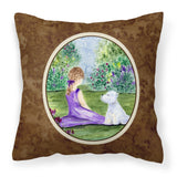 Caroline'S Treasures Ss8246Pw1414 Westie Decorative Canvas Fabric Pillow, Large, Multicolor