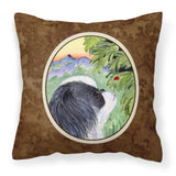 Caroline'S Treasures Ss8259Pw1414 Japanese Chin Decorative Canvas Fabric Pillow, Large, Multicolor