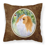 Caroline'S Treasures Ss8260Pw1414 Japanese Chin Decorative Canvas Fabric Pillow, Large, Multicolor