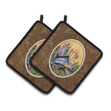 Caroline'S Treasures Silky Terrier Pair Of Pot Holders Ss8262Pthd, 7.5Hx7.5W, Multicolor