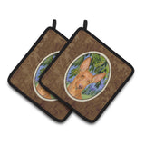 Caroline'S Treasures Pharoh Hound Pair Of Pot Holders Ss8268Pthd, 7.5Hx7.5W, Multicolor