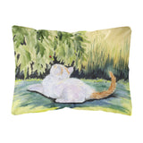 Caroline'S Treasures Ss8273Pw1216 Cat Decorative Canvas Fabric Pillow, Large, Multicolor