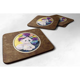 Caroline'S Treasures Ss8291Fc Westie Foam Coasters (Set Of 4), 3.5 H X 3.5 W, Multicolor