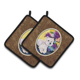 Caroline'S Treasures Westie Pair Of Pot Holders Ss8291Pthd, 7.5Hx7.5W, Multicolor
