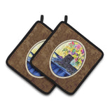 Caroline'S Treasures Affenpinscher Pair Of Pot Holders Ss8296Pthd, 7.5Hx7.5W, Multicolor