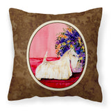 Caroline'S Treasures Ss8306Pw1414 Scottish Terrier Decorative Canvas Fabric Pillow, Large, Multicolor