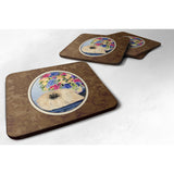 Caroline'S Treasures Ss8315Fc Pekingese Foam Coasters (Set Of 4), 3.5 H X 3.5 W, Multicolor