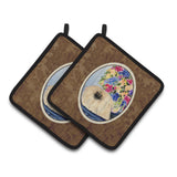 Caroline'S Treasures Pekingese Pair Of Pot Holders Ss8315Pthd, 7.5Hx7.5W, Multicolor