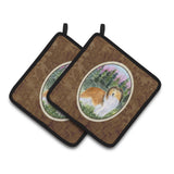 Caroline'S Treasures Ss8321Pthd Sheltie Pot Holders (1 Pair), 7.5 X 7.5, Multicolor