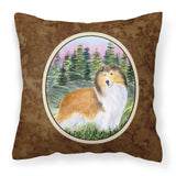 Caroline'S Treasures Ss8321Pw1414 Sheltie Decorative Canvas Fabric Pillow, Large, Multicolor