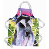 Caroline'S Treasures Ss8340Apron Schnauzer Apron, Large, Multicolor