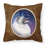 Caroline'S Treasures Ss8350Pw1414 Starry Night Keeshond Decorative Canvas Fabric Pillow, Large, Multicolor