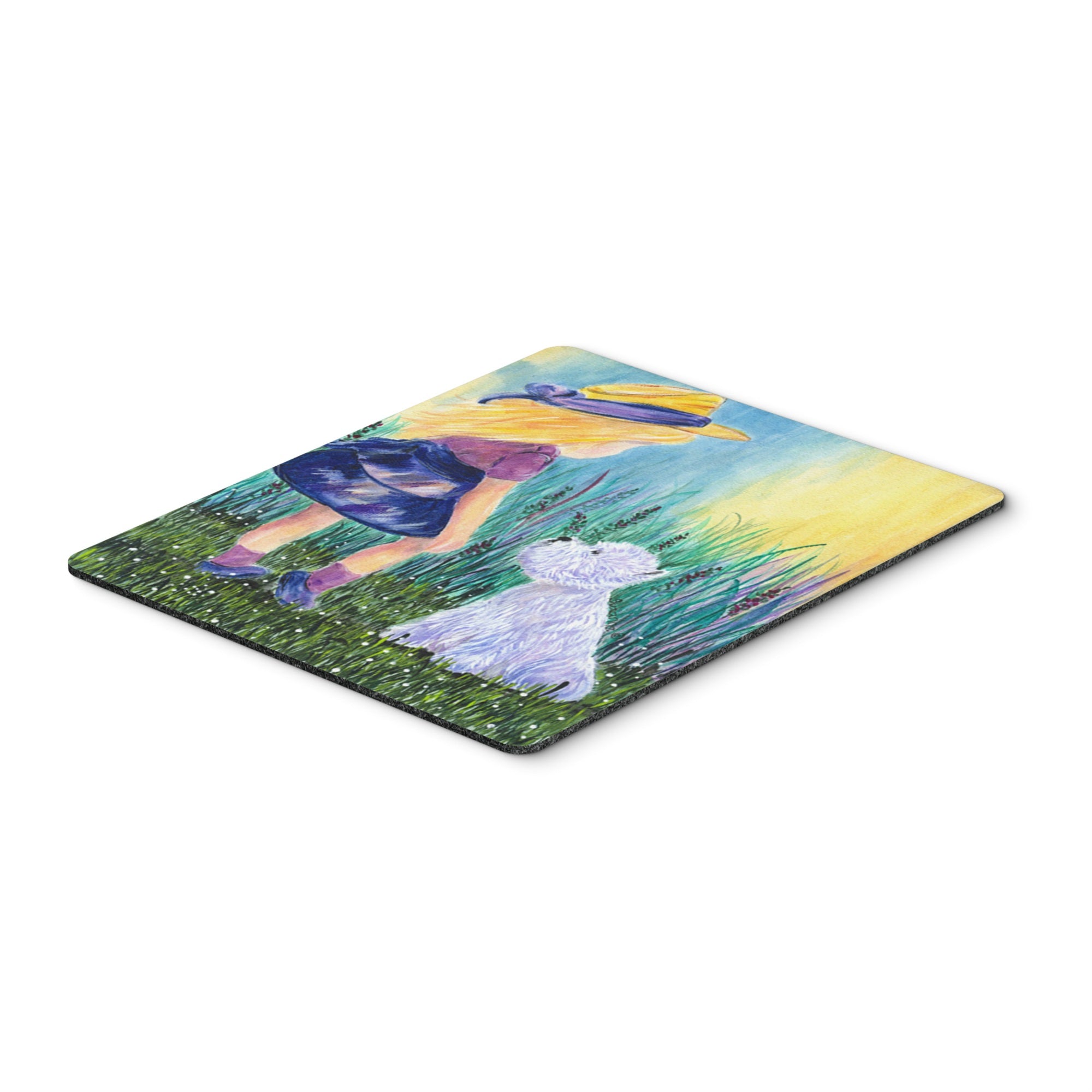 Caroline'S Treasures Mouse/Hot Pad/Trivet, Little Girl With Westie (Ss8351Mp)
