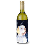 Starry Night Clumber Spaniel Wine Bottle Beverage Insulator Beverage Insulator Hugger