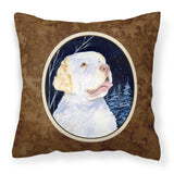 Caroline'S Treasures Ss8356Pw1414 Starry Night Clumber Spaniel Fabric Pillow, Large, Multicolor