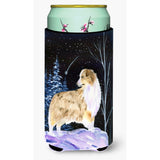 Starry Night Australian Shepherd Tall Boy Beverage Insulator Beverage Insulator Hugger