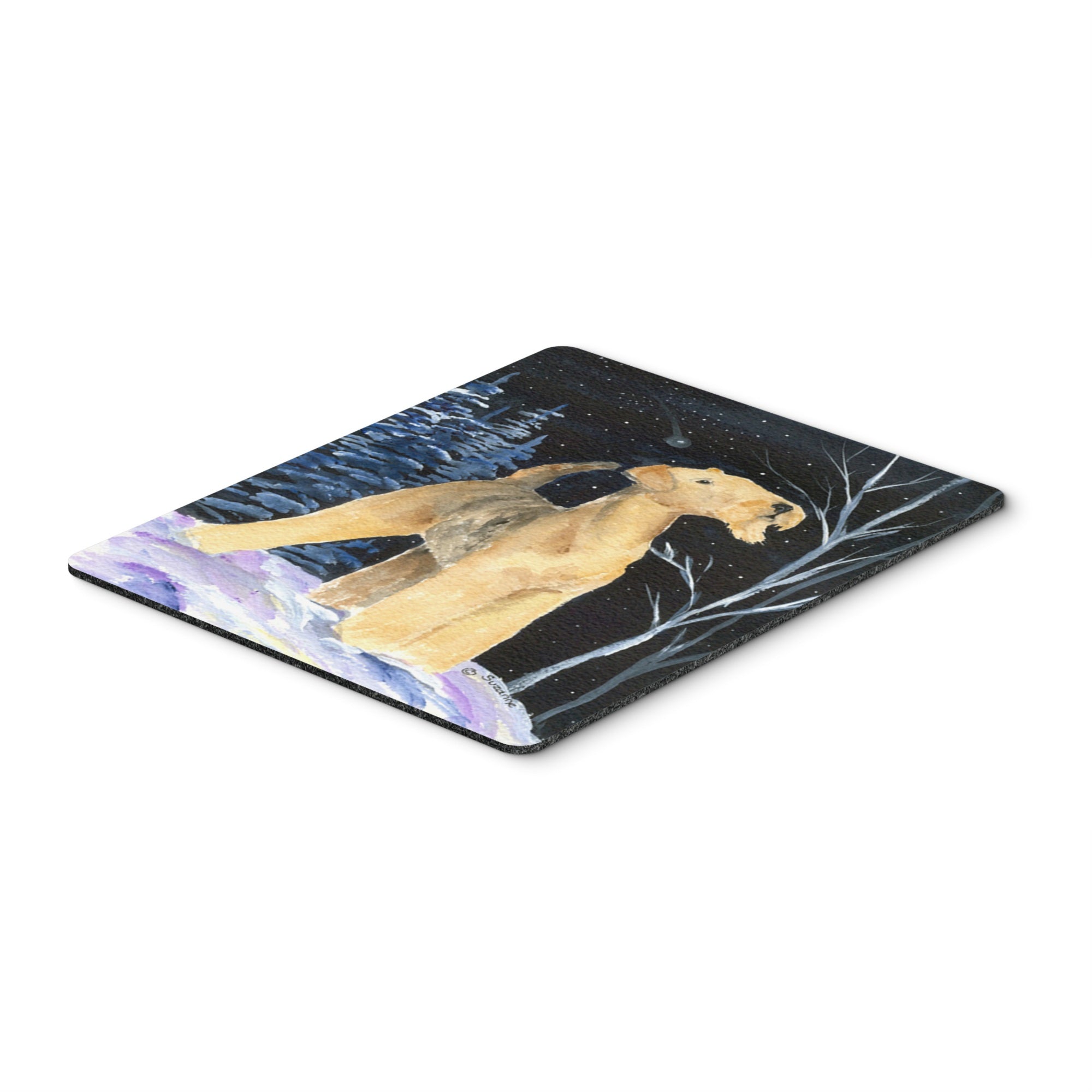 Caroline'S Treasures Mouse/Hot Pad/Trivet, Starry Night Airedale (Ss8361Mp)
