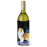 Starry Night Sheltie Wine Bottle Beverage Insulator Beverage Insulator Hugger