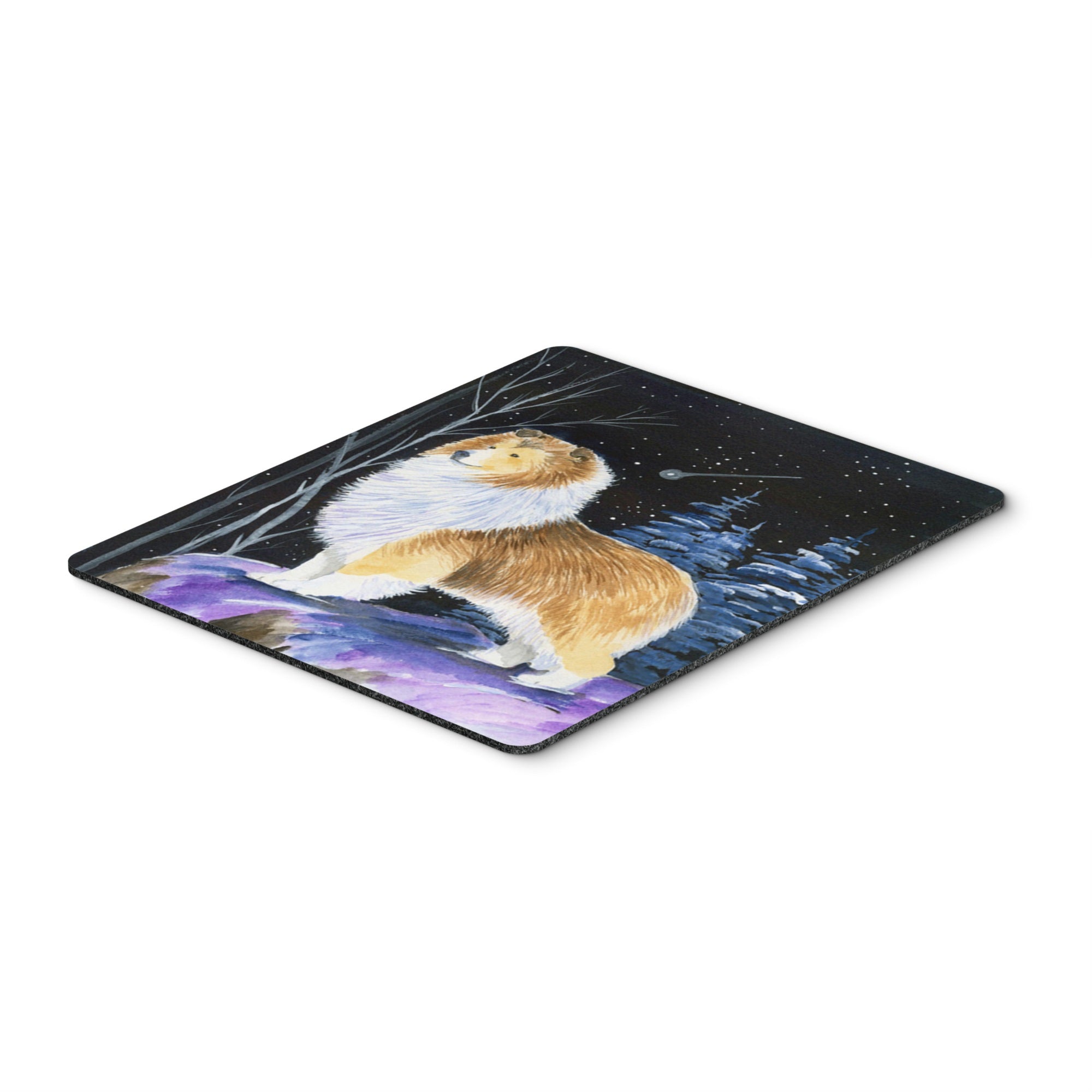 Caroline'S Treasures Mouse/Hot Pad/Trivet, Starry Night Sheltie (Ss8368Mp)