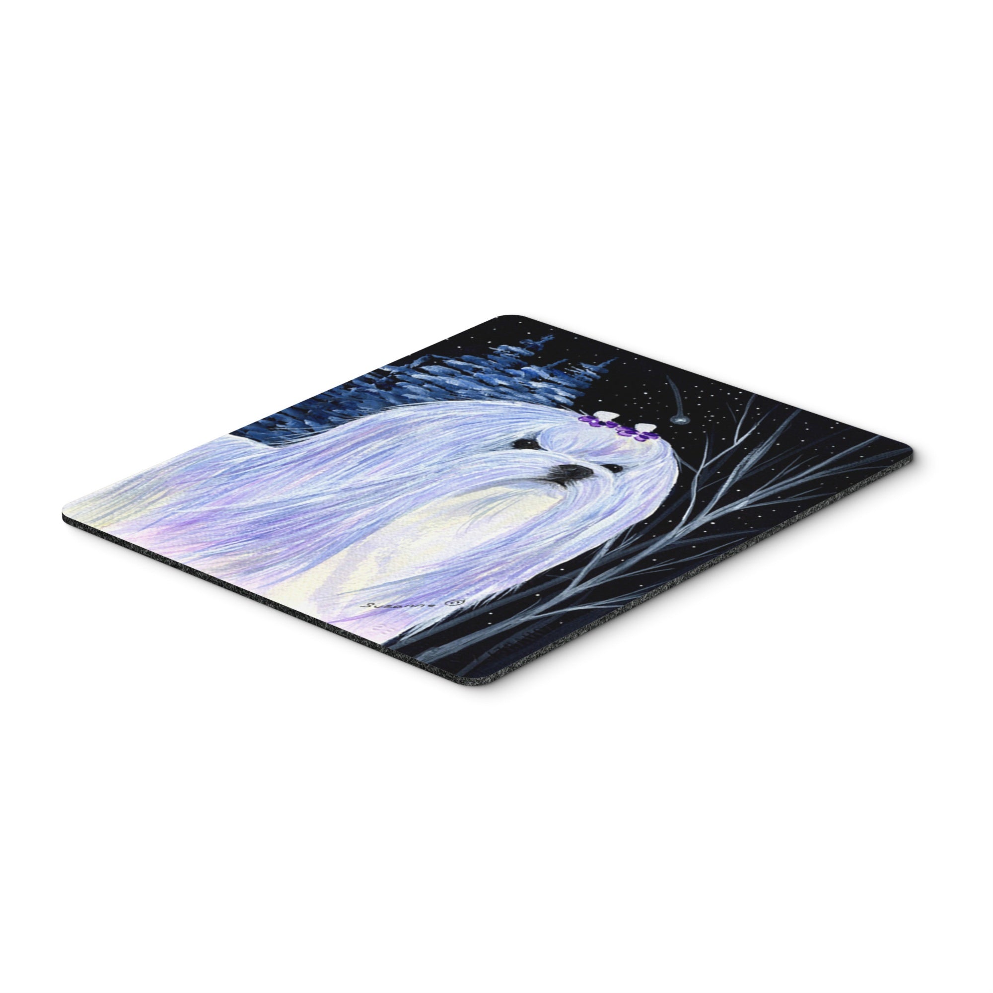 Caroline'S Treasures Mouse/Hot Pad/Trivet, Starry Night Maltese (Ss8378Mp)
