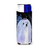 Starry Night Maltese Ultra Beverage Insulators For Slim Cans Ss8378Muk