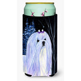Starry Night Maltese Tall Boy Beverage Insulator Beverage Insulator Hugger