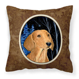 Caroline'S Treasures Ss8379Pw1414 Starry Night Dachshund Decorative Canvas Fabric Pillow, Large, Multicolor
