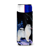 Starry Night Keeshond Ultra Beverage Insulators For Slim Cans Ss8380Muk