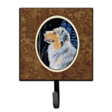 Caroline'S Treasures Ss8382Sh4 Starry Night Australian Shepherd Leash Holder Or Key Hook, Small, Multicolor