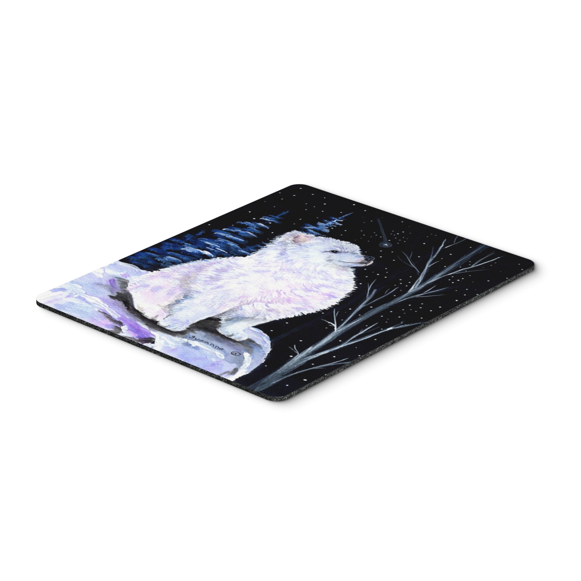 Caroline'S Treasures Mouse/Hot Pad/Trivet, Starry Night American Eskimo (Ss8389Mp)