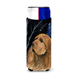 Starry Night Sussex Spaniel Ultra Beverage Insulators For Slim Cans Ss8391Muk