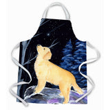 Caroline'S Treasures Ss8392Apron Starry Night Golden Retriever Apron, Large, Multicolor