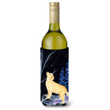Starry Night Golden Retriever Wine Bottle Beverage Insulator Beverage Insulator Hugger