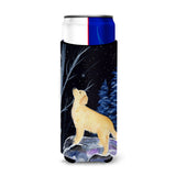 Starry Night Golden Retriever Ultra Beverage Insulators For Slim Cans Ss8392Muk