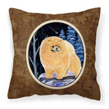 Caroline'S Treasures Ss8396Pw1414 Starry Night Pomeranian Decorative Canvas Fabric Pillow, Large, Multicolor