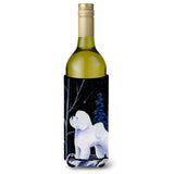 Starry Night Bichon Frise Wine Bottle Beverage Insulator Beverage Insulator Hugger