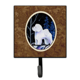 Caroline'S Treasures Ss8397Sh4 Starry Night Bichon Frise Leash Holder Or Key Hook, Small, Multicolor