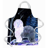 Caroline'S Treasures Ss8401Apron Starry Night Old English Sheepdog Apron, Large, Multicolor