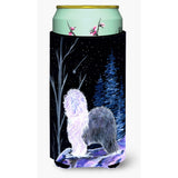 Starry Night Old English Sheepdog Tall Boy Beverage Insulator Beverage Insulator Hugger