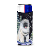 Starry Night Keeshond Ultra Beverage Insulators For Slim Cans Ss8404Muk