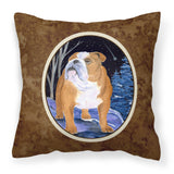 Caroline'S Treasures Ss8405Pw1414 Starry Night English Bulldog Fabric Pillow, Large, Multicolor